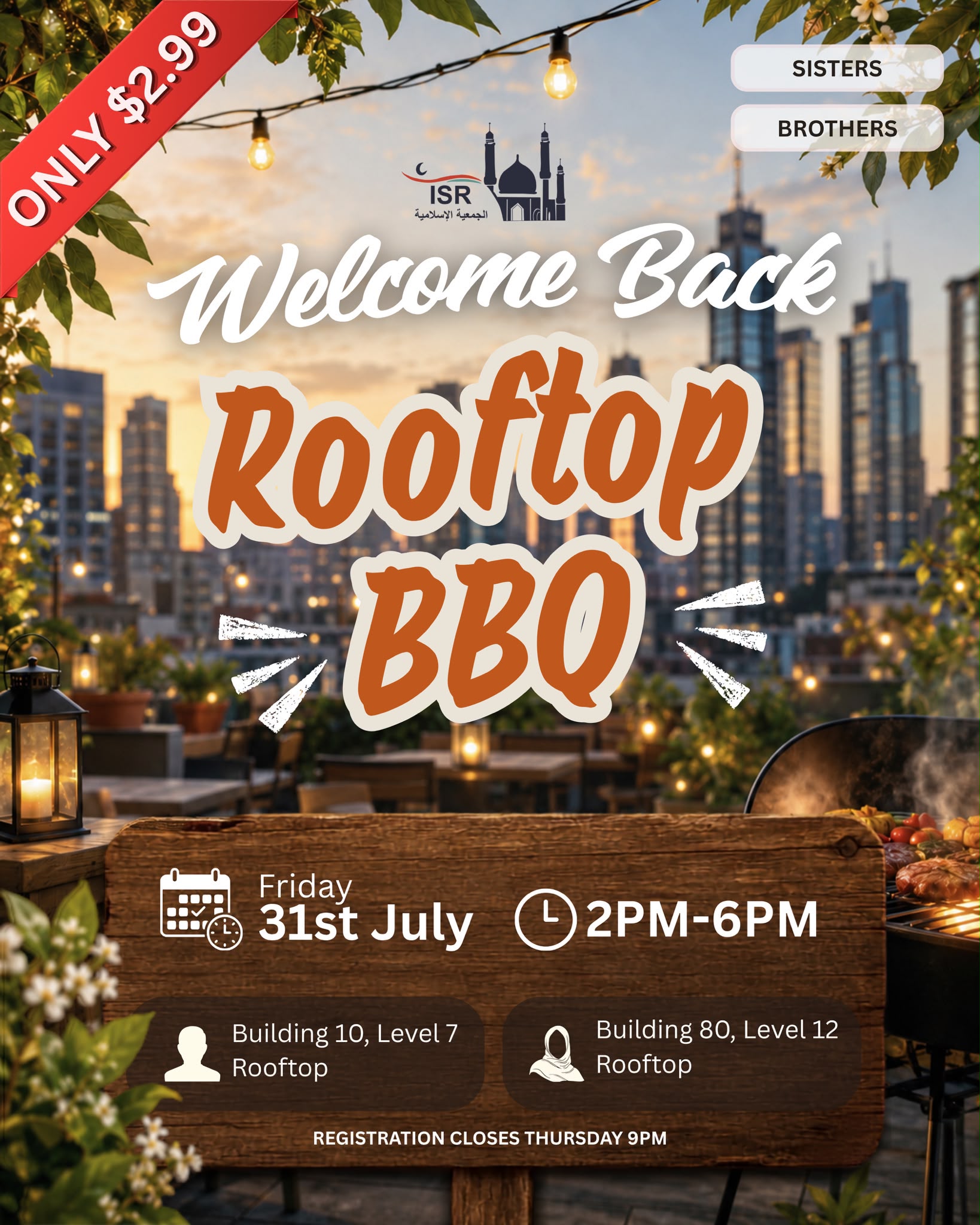 ISR Rooftop Barbeque poster