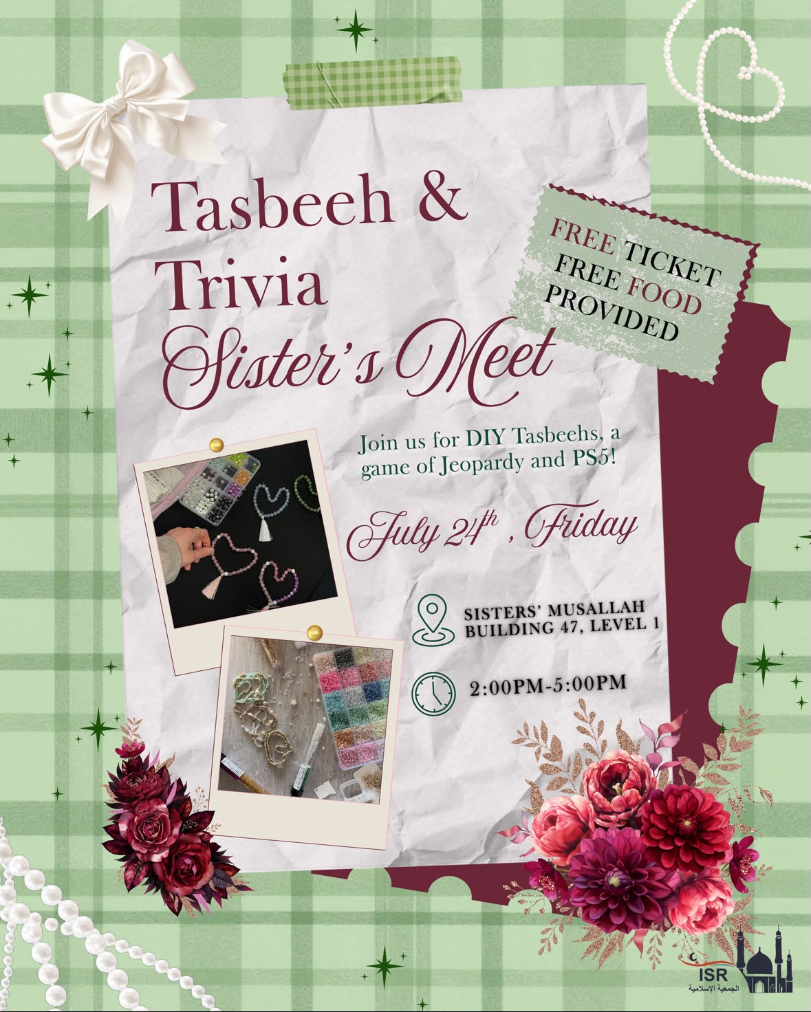 Tasbeeh Making & Trivia Sister's Meet poster